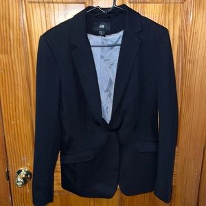 H&M Black Blazer Suit Jacket Size 14